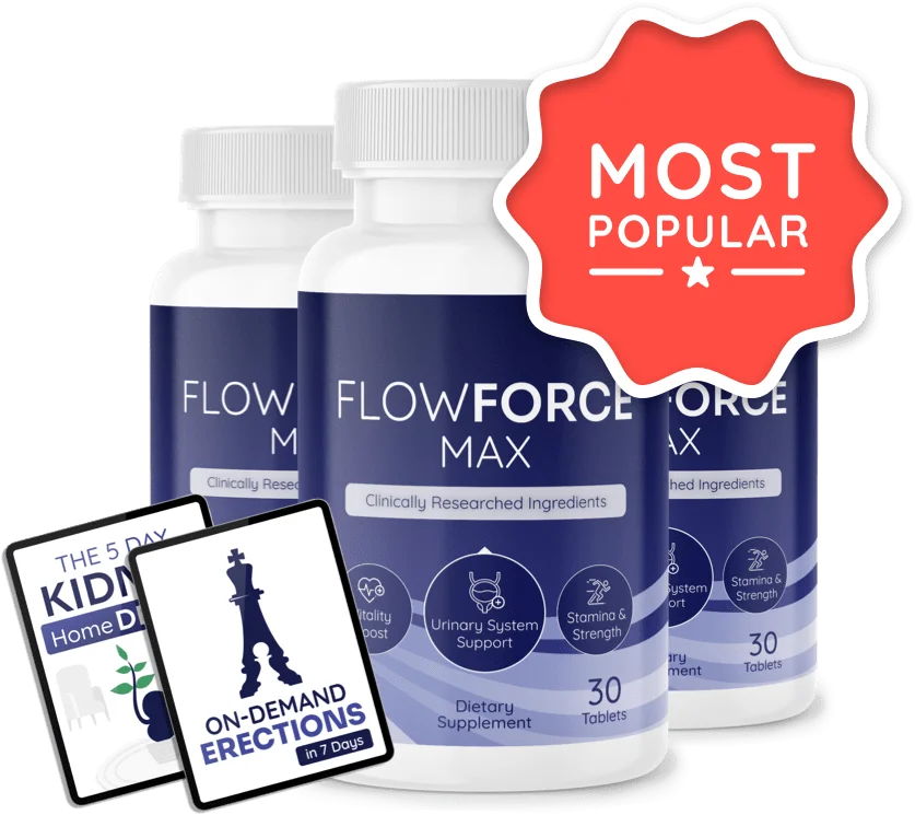 FlowForce Max™ Daily Prostate Wellness and Men's Health Support Supplement